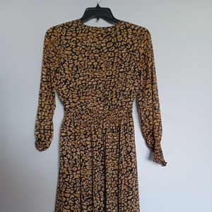 Leopard Print Dress, Size Small
